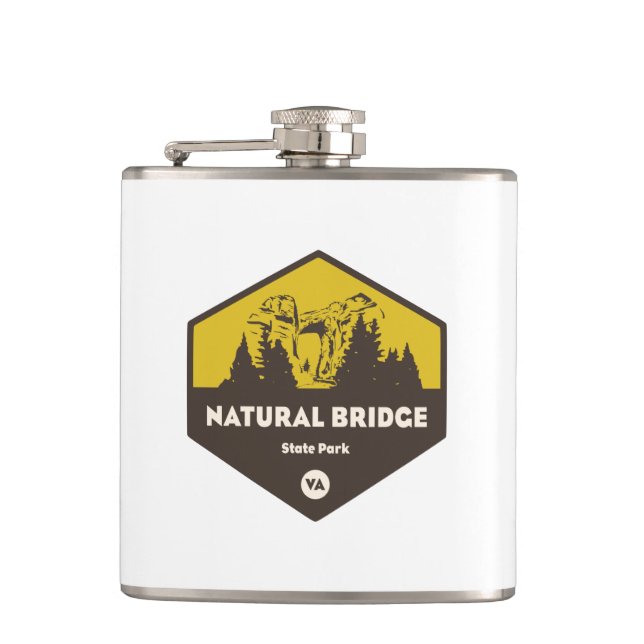 Natural Bridge State Park, Virginia Hip Flask (Front)