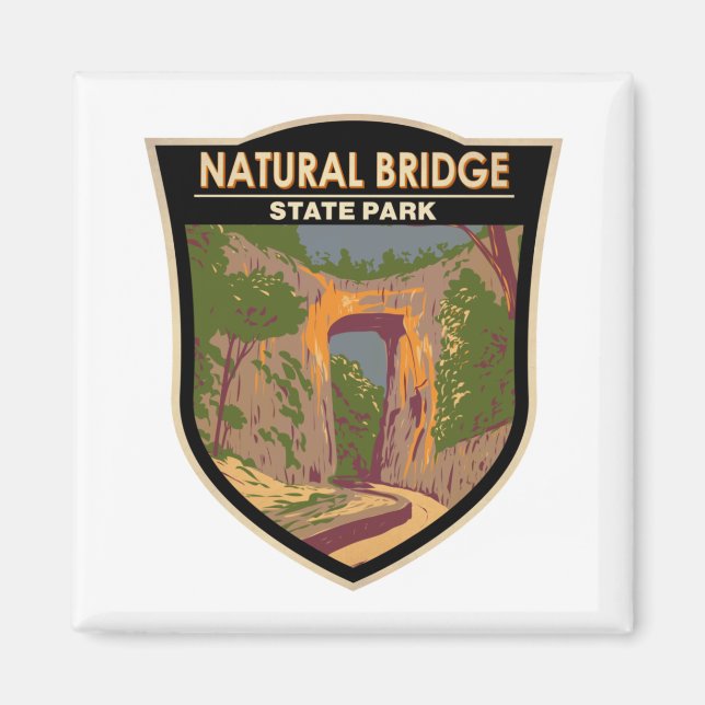 Natural Bridge State Park Virginia Vintage  Magnet (Front)