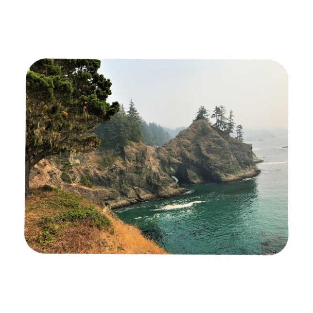 Natural Bridge, Thunder Rock Cove, Oregon Magnet (Horizontal)