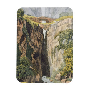 Natural Bridge, Valle d'Icononzo (colour litho) Magnet