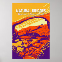 Natural Bridges National Monument Utah Vintage