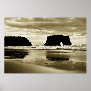 Natural Bridges State Beach Poster
