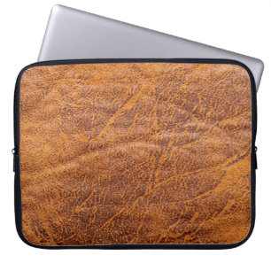 Natural brown leather texturetexture, leather, ski laptop sleeve