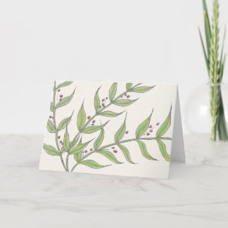 Natural Christmas- Joyeux Noel Holiday Card