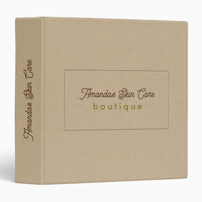 Natural Colour Classic Line Texture Binder (Front/Spine)