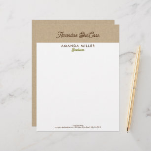 Natural Colour Classic Line Texture Letterhead