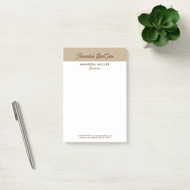 Natural Colour Classic Line Texture Post-it Notes (Office)
