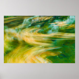 Natural Colour Flow Abstract Poster