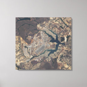 Natural-colour image of BrasÃ¯Â¿Â½lia, Brazi Canvas Print