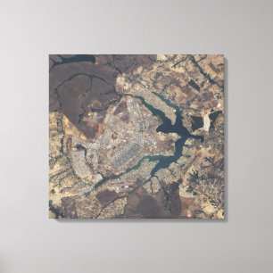 Natural-colour image of BrasÃ¯Â¿Â½lia, Brazil Canvas Print