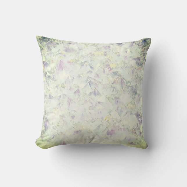 Natural Crystal design Throw Pillow (Front)