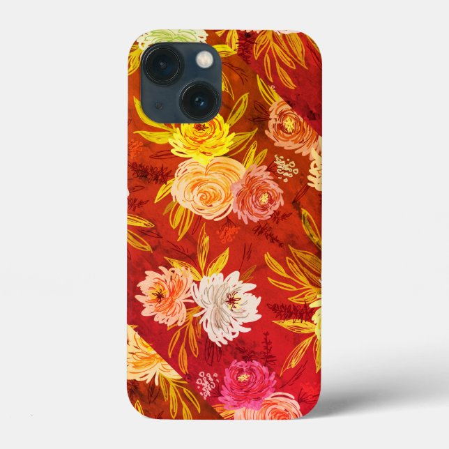 Natural Decorative Rose Art Case-Mate iPhone Case (Back)