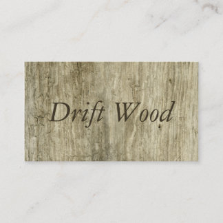 Natural Driftwood Wooden Inspired Beach Wood Business Card