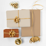 Natural Earthy Christmas Boho Wrapping Paper Sheet<br><div class="desc">Neutral colours for Christmas wrapping gifts. Three sheets with different colours. One is a pastel eggshell,  the second is soft taupe and the third is a gingerbread tan shade. Natural Earthy Christmas Boho Wrapping Paper Sheets.</div>