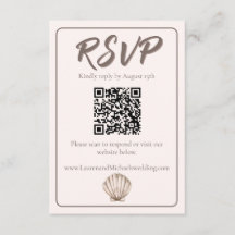 Natural Elegant Beach Seashell Enclosure Card
