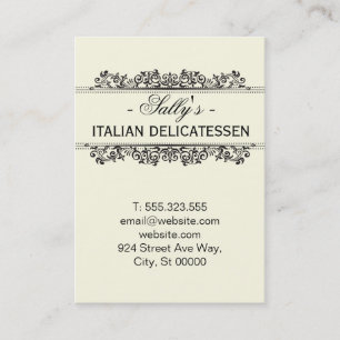 Natural Elements Delicatessen Business Card