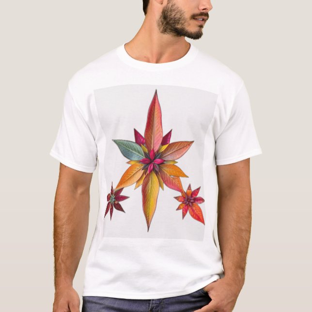 Natural Elements Star Pattern T-Shirt (Front)