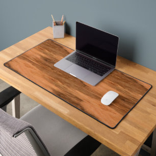 Natural Eucalyptus Wood Grain Look Desk Mat