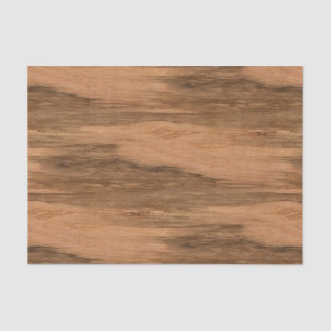 Natural Eucalyptus Wood Grain Look Tissue Paper (Front)