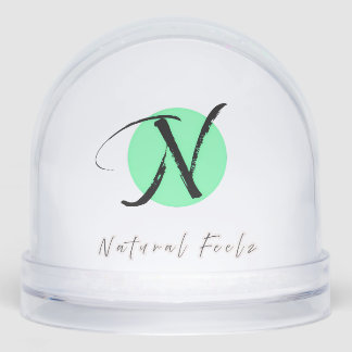 Natural Feelz Logo Snow Globe