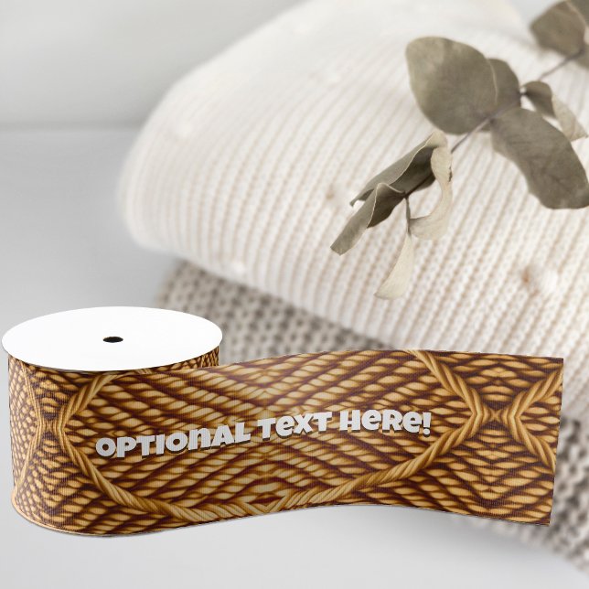 Natural Fibre Twine Jute Style - Optional Words on Grosgrain Ribbon (Creator Uploaded)