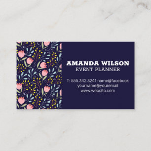 Natural Flower Illustrations Business Card