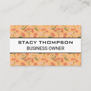 Natural Flower Illustrations Business Card