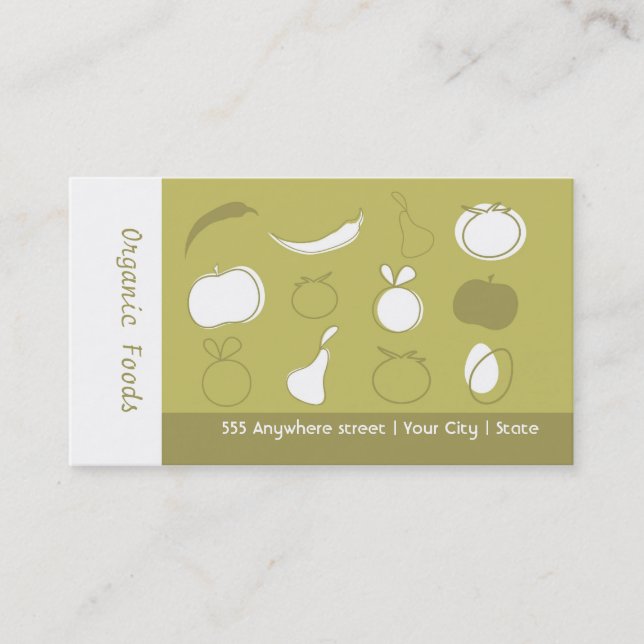 Natural Food Store Business Card (Front)