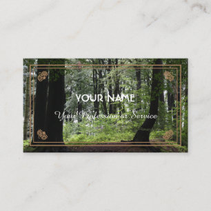 Natural forest lover and nature protectors busines business card