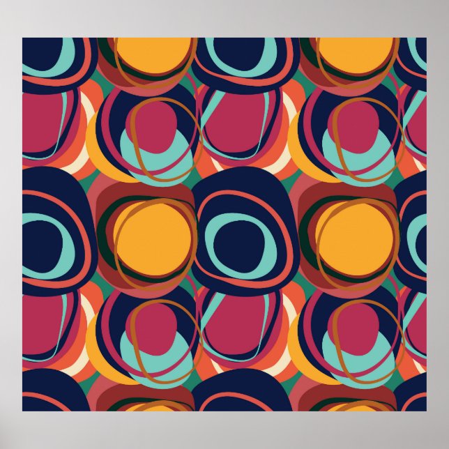 Natural Form Seamless: Abstract Circle Beauty. Poster (Front)