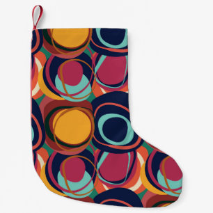 Natural Form Seamless: Abstract Circle Beauty. Small Christmas Stocking