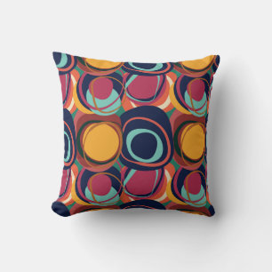 Natural Form Seamless: Abstract Circle Beauty. Throw Pillow