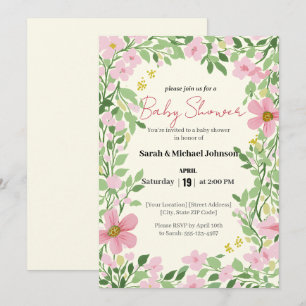 Natural Garden Baby Shower Invitation