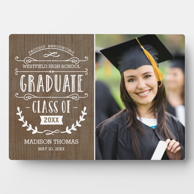 Natural Grad Graduation Plaque (Front)