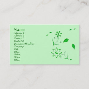 Natural Green Profile Card