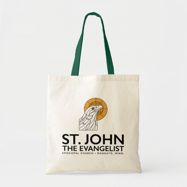 Natural green tote  (Front)