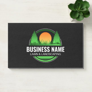 Natural Green Tree Sun Landscaping Business Post-it Notes
