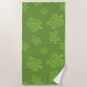 Natural Green Turtle Beach Towel