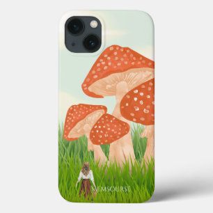 Natural Greenery Landscape Mushroom Modern  iPhone 13 Case