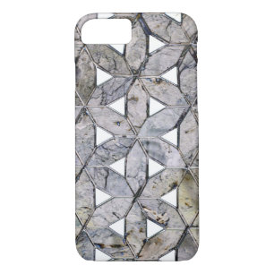 Natural Grey Stone Mosaic pattern flower of life iPhone 8/7 Case