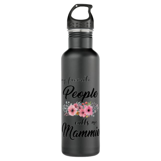 Natural Hair for Black Women Braided Bun Design 1 710 Ml Water Bottle (Front)