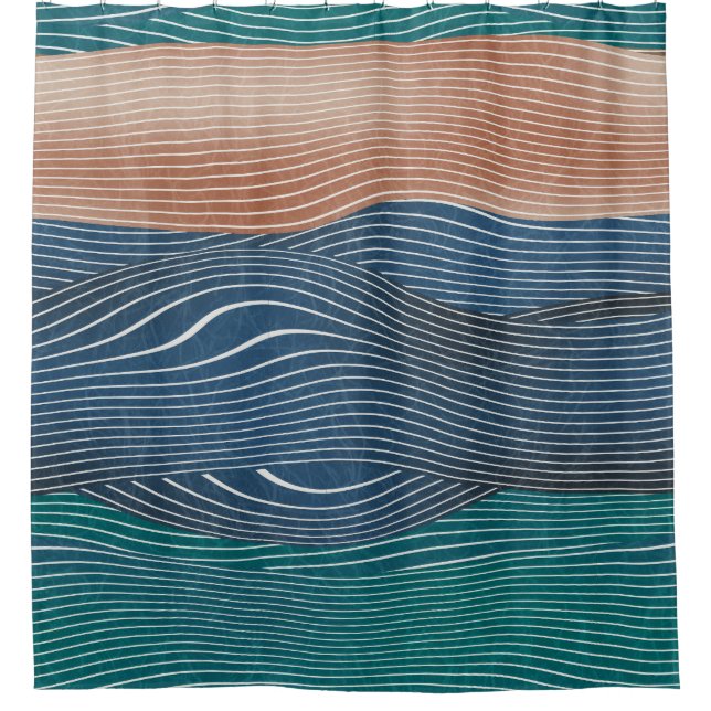 Natural landscape hills: seamless pattern. (Front)
