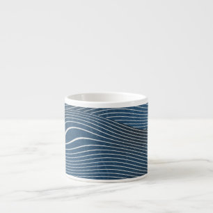 Natural landscape hills: seamless pattern. espresso cup