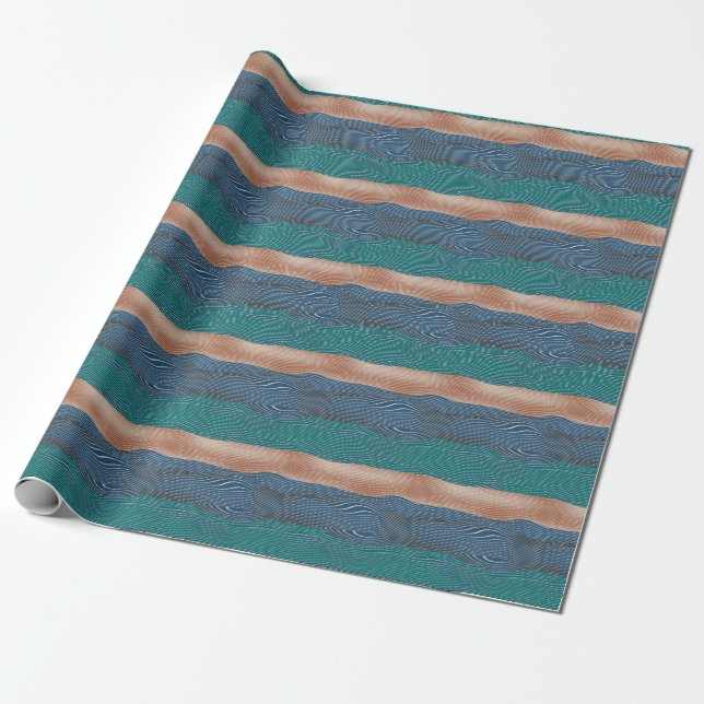 Natural landscape hills: seamless pattern. wrapping paper (Unrolled)