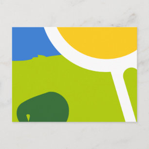 Natural landscape postcard