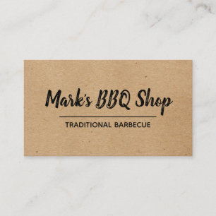 Natural   Layout   BBQ Business Card