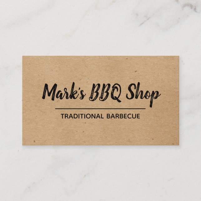 Natural | Layout | BBQ Business Card (Front)