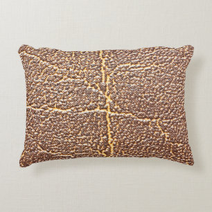 Natural leather book cover texture abstract, aged, accent pillow