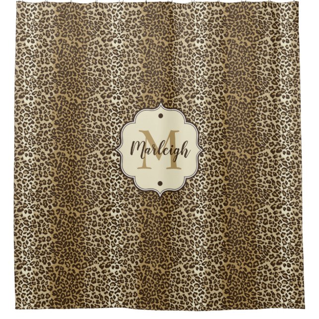 Natural Leopard Print Custom Monogram Name (Front)