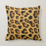 Natural Leopard Texture Print Pillow<br><div class="desc">Trendy and elegant natural leopard print texture pattern throw pillow / cushion. A stylish, chic, fashion gift for women, teenage girls and children of all ages. Please note: Zazzle is a print on demand company - ALL products have flat printed images. If you need any assistance customizing your product please...</div>